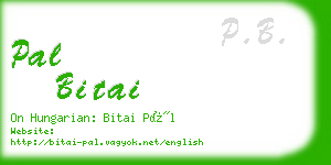 pal bitai business card